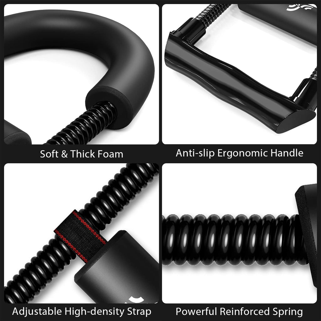 Adjustable Forearm Strengthener and Wrist Exerciser, Forearm and Grip Strength Trainer with Adjustable Resistance for Hand, Wrist and Arm Workouts, Home Gym Equipment for Beginners and Advanced Users