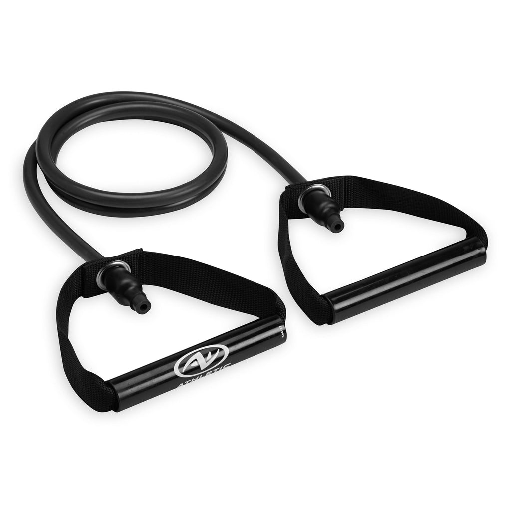 Home Gym Workout Kit with Resistance Tube, Ab Roller Wheel, Jump Rope and Push-Up Bars, Portable Fitness Equipment Set for Full Body Strength Training and Home Exercise