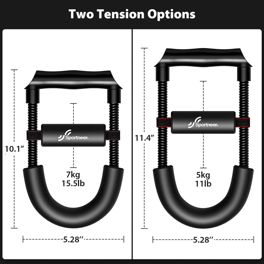 Adjustable Forearm Strengthener and Wrist Exerciser, Forearm and Grip Strength Trainer with Adjustable Resistance for Hand, Wrist and Arm Workouts, Home Gym Equipment for Beginners and Advanced Users