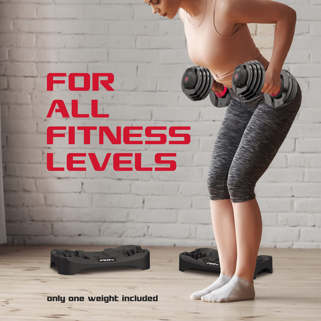 9-in-1 Adjustable Dumbbell, 25 lb Smartbell Weight Set, Quick-Change Adjustable Free Weight for Home Gym Strength Training, Compact Space-Saving Dumbbell for Men & Women