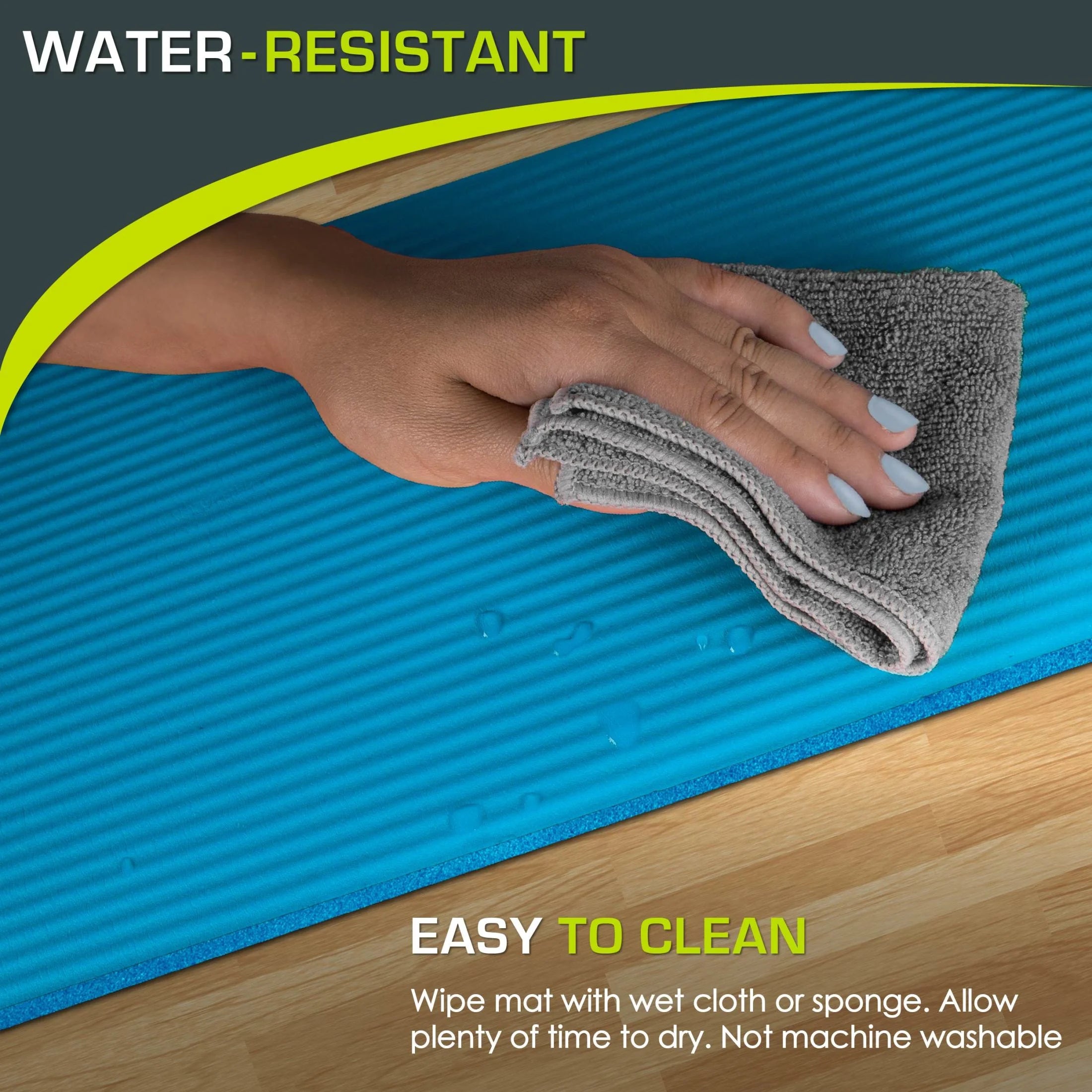 Yoga Knee Pad and Elbow Cushion, 15mm Extra Thick Joint Support Pad for Yoga, Pilates and Floor Exercises, Non-Slip Comfort Pad for Knees, Elbows, Wrists and Head