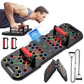60-in-1 Push Up Board with Smart Counter, Foldable Push Up Handles and Multi-Function Push Up Bar System, Portable Home Gym Equipment for Strength Training and Full Body Workouts for Men